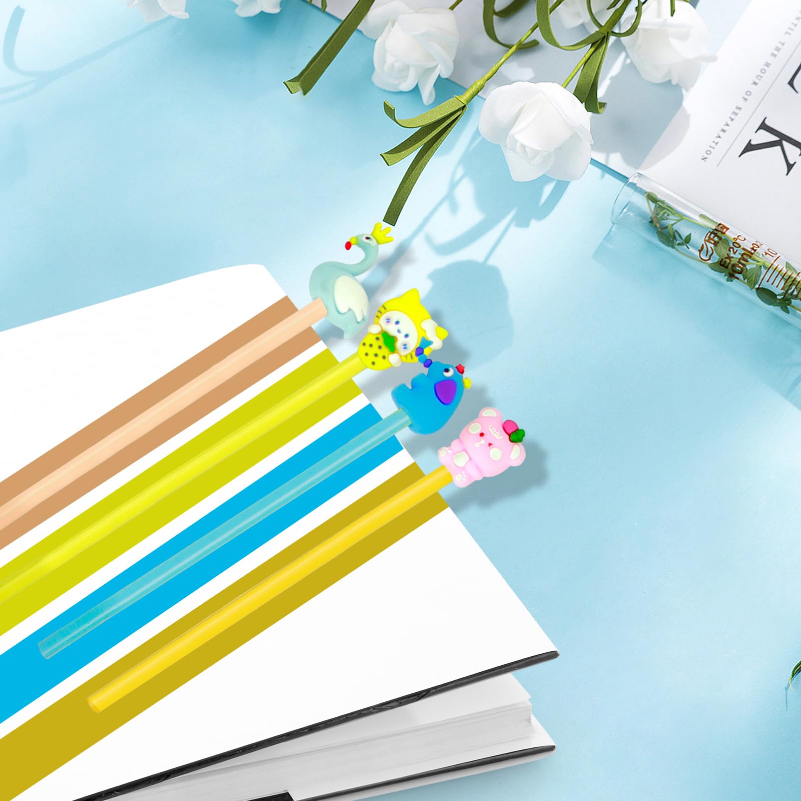 32 Buntstifte Mit Tier-Figuren – Geburtstagsgeschenke Für Kinder, Party-Mitgebsel, Schulbelohnung