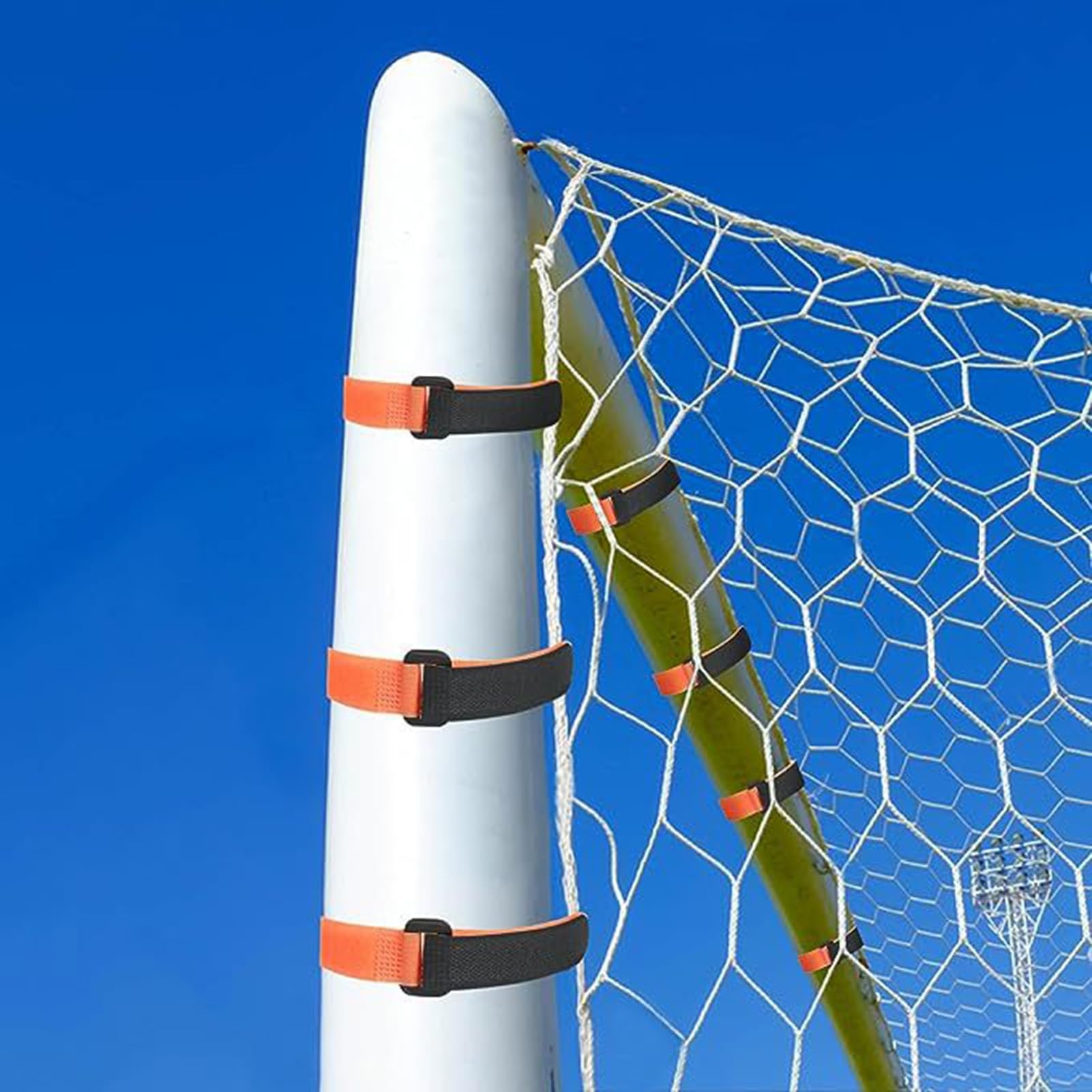 HLBEST - Lot De 50 Sangles Nylon Pour Filet De But De Foot - Fixation Rapide - Entraînement & Match - 36x2 Cm