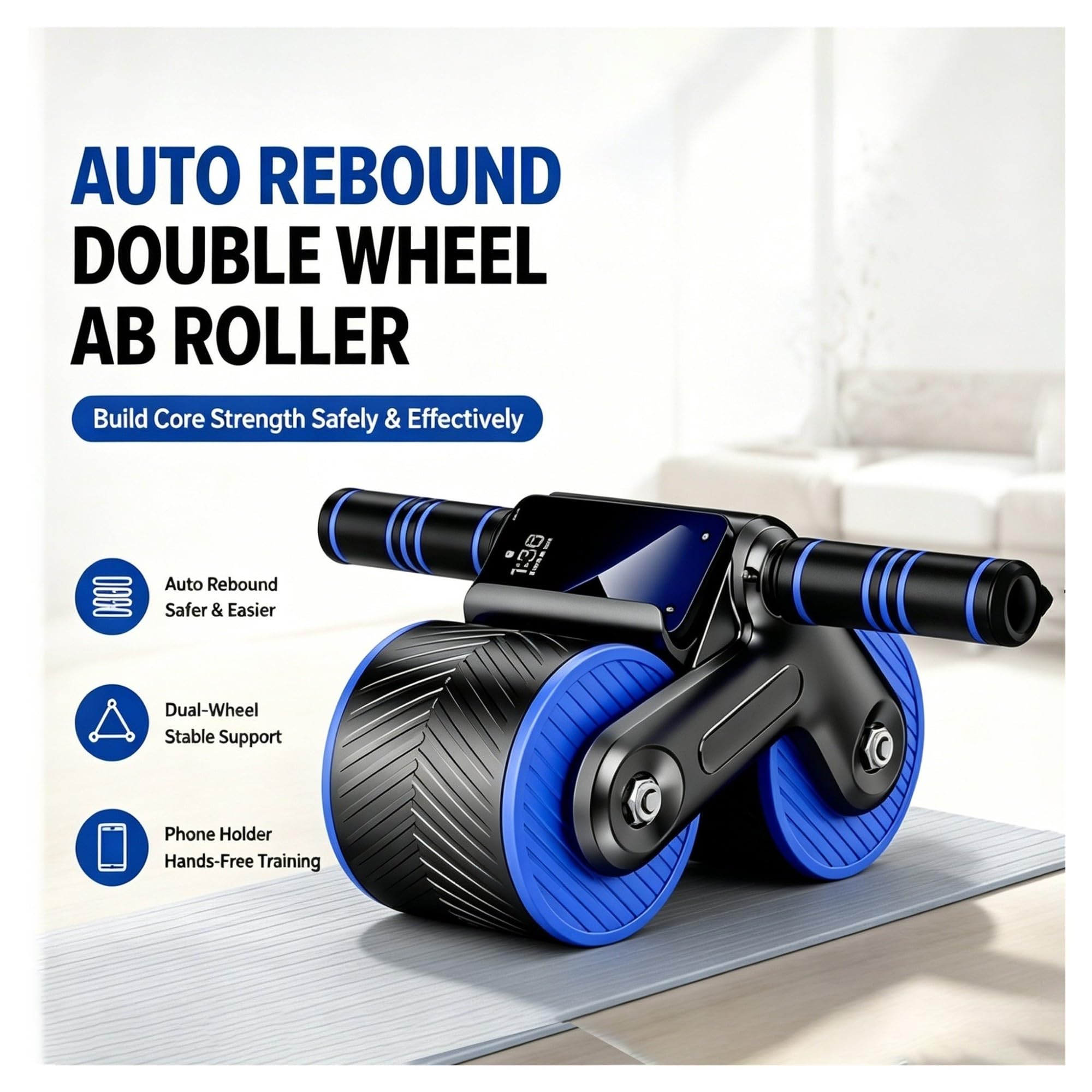 Bauchroller Ab Roller mit Telefonhalter Ab Exerciser