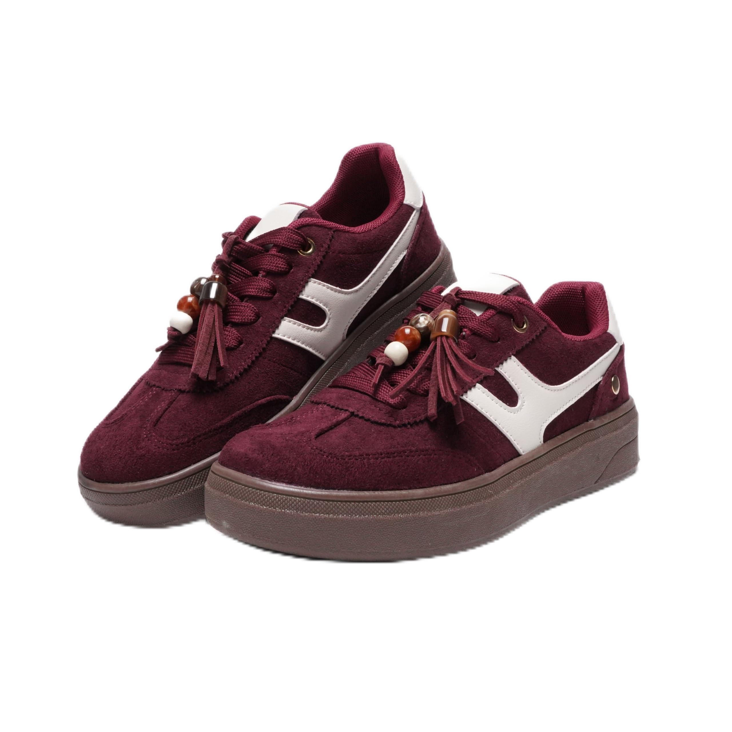 JOMIX Sneakers da Donna Vintage con Suola Spessa in Camoscio CWTS265000 IT