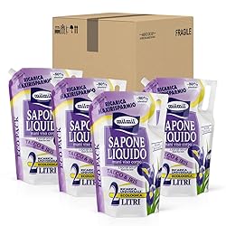Offerta Milmil Sapone Liquido Fragranza Talco & Iris, 4 x 2000ml in sconto oggi