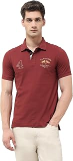 U.S.Polo Association Men's Numeric Brand Embroidered Regular Fit Polo Shirt Price In India