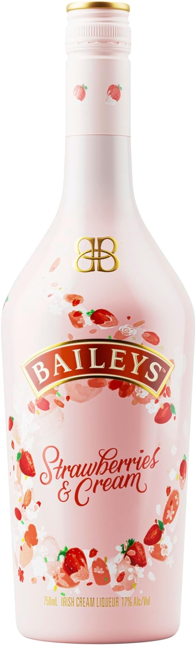 Baileys Strawberries & Cream, licor cremoso de whisky irlandés con fresa y vainilla, 700 ml