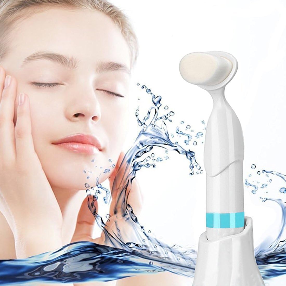 Facial Cleansing Brush Electric Vibrating Sonic Facial and Body Cleansing Brush Face Brush Waterproof Skin Exfoliating Cleansing System for Deep Cleaning