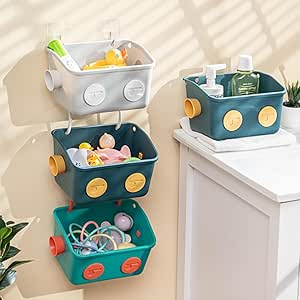 Tokokimo Bath Toy Storage, Bathroom Toy Storage, Cute Robot Shaped ...