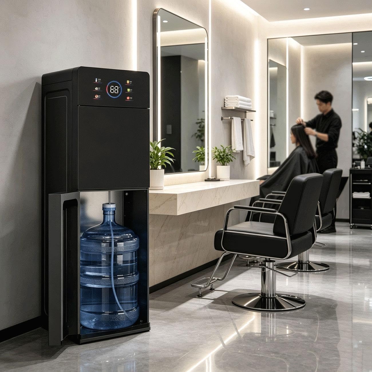 Dispensador De Agua De Pie De Carga Inferior para Peluquería,