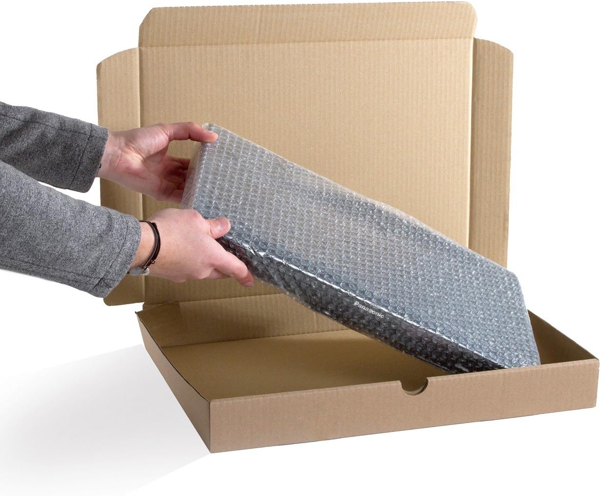 JECO - Lot de 10 boîtes postales dexpédition brunes carton 200 x 140 x
