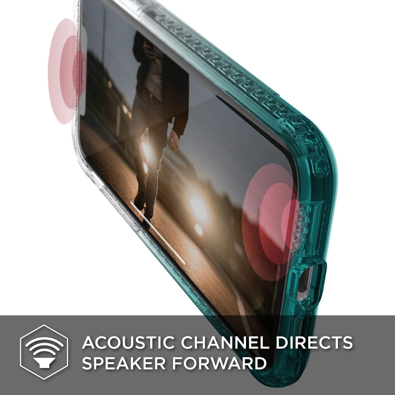 X-Doria Raptic Air, Compatible with Apple iPhone XR (Formerly Air) - Military Grade Drop Tested, Anodized Aluminum, TPU, and Polycarbonate Protective Case for Apple iPhone XR, 6.1 in LCD Screen, Teal