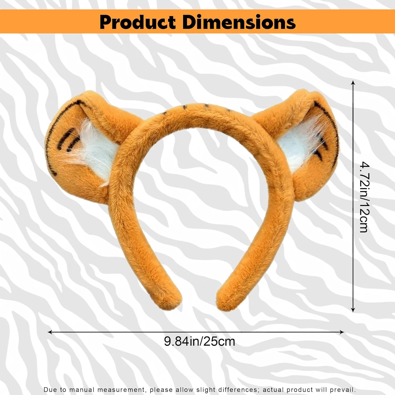Tiger Ears Headband, Tigger Ear for Adult for Women, Halloween Tigger Ears Headband (Yellow) - Image 2