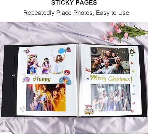 Miniatura 4 de Vienrose - Álbum de fotos para 600 fotos de 4 x 6, hecho de cuero, gran capacidad, para recuerdos familiares, bodas, aniversarios, bebés, vacaciones