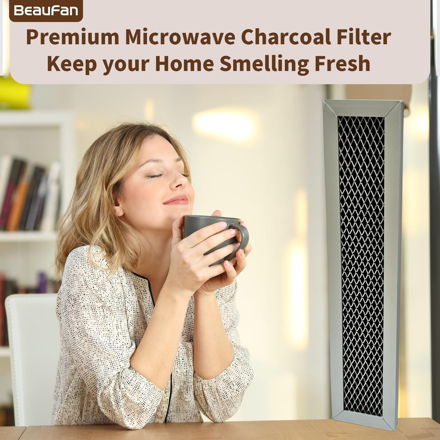 2 Pack Pure Air Microwave Filter Replacement for Frigidaire Microwaves FFMV152, FFMV154, FFMV162, FFMV163, FFMV164, FFMV174, FGMV153, FGMV155, FGMV175, FGMV176, FMV152, FMV157, LFMV164, Part# FRPAMRAF