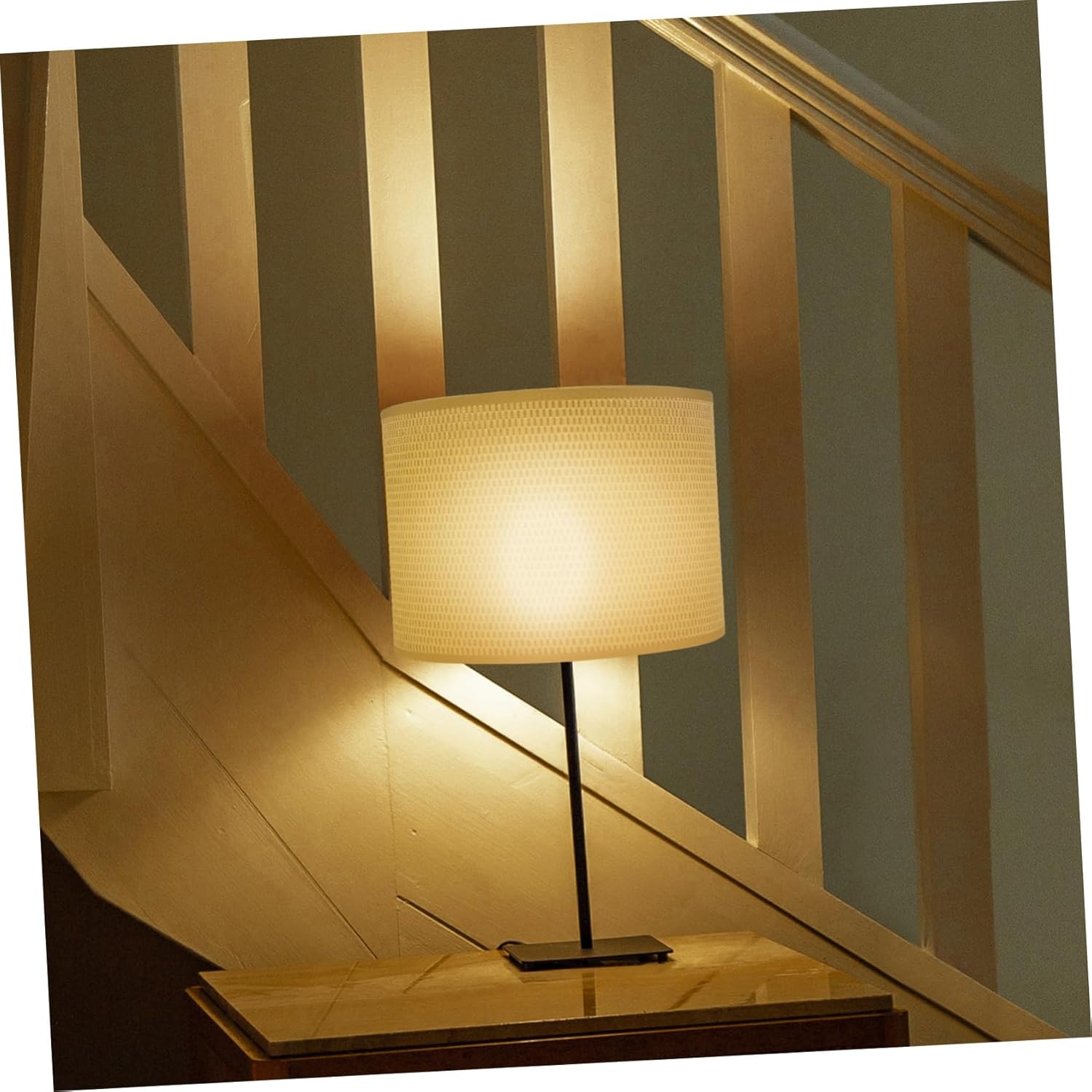 Cabilock Fabric Lamp Shade for Table Floor Lamps Decorative Cylinder Cover Easy to Install Replacement Softens Light for Bedroom Living Room Fabric Material