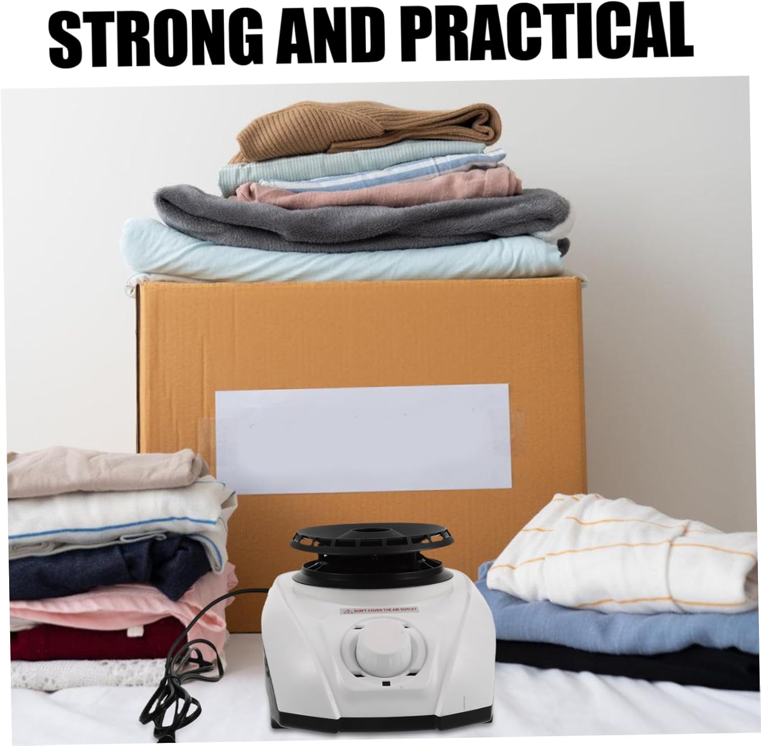 1200W Portable Mini Clothes Dryer Efficient Electric Laundry Dryer Machine for Household and Travel Quiet Operation for Small Spaces and Warm Shoes