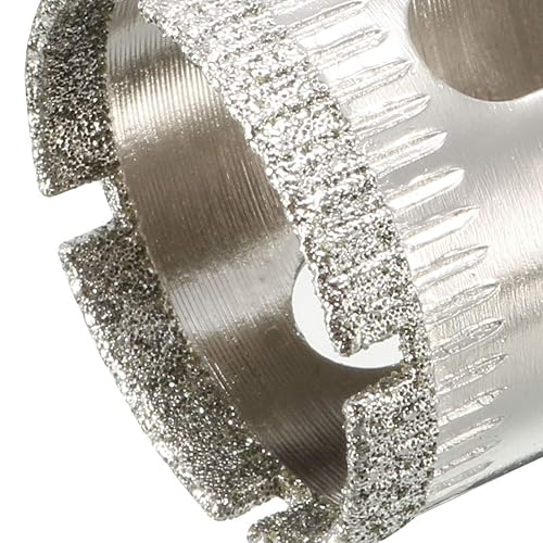 Miniatura 4 de uxcell - 2 brocas de sierra de agujero con revestimiento de diamante de 0.98 pulgadas para vidrio, cerámica, mármol, roca y porcelana, 2 unidades