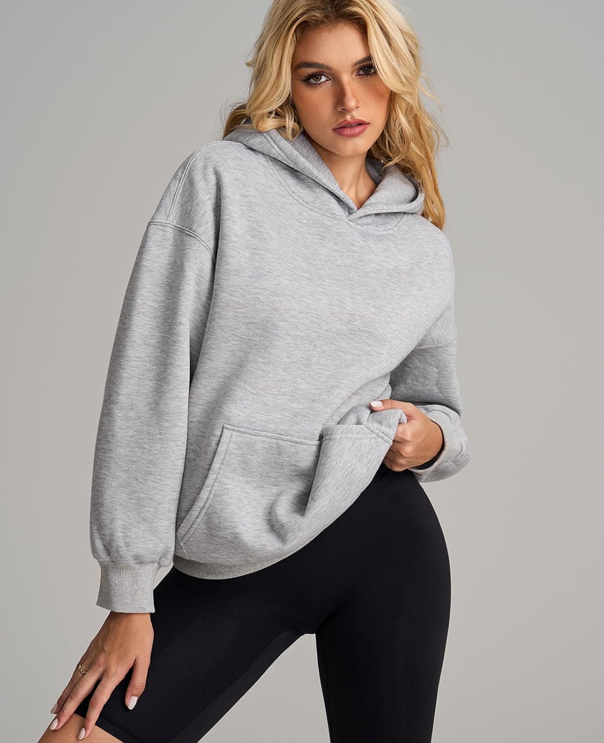 GLNEGE Womens Oversized Hoddies Long Sleeve Fleece Sweatshirts Fall Fashion Pullover Winter Clothes with Pocket 2025 - Image 2