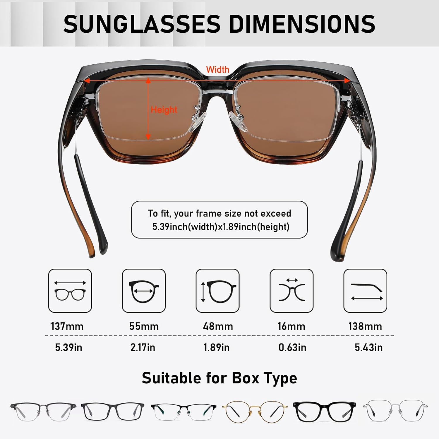 HAOLOTA Polarized Fit Over Glasses Sunglasses for Women UV Protection image 4