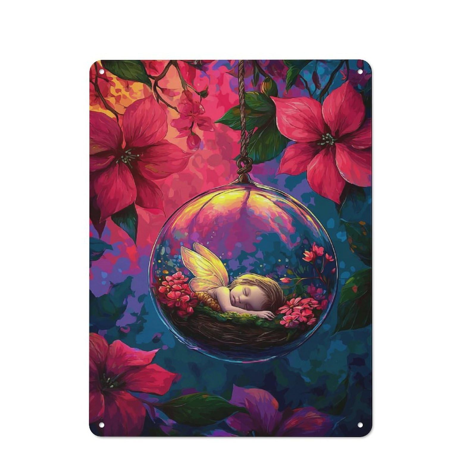 Enchanted Fairy Dreamscape -1 Metal Sign 40x30cm, Vintage Bar Wall Plaque for Diner, Restaurant, Shed Or Kitchen
