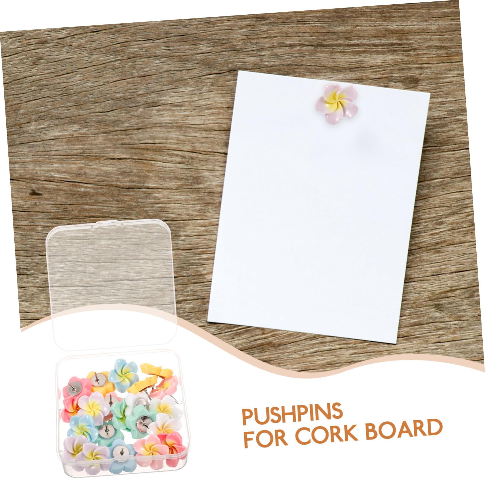 Gadpiparty 5 Sätze Fotomanddekoration Blumen Drücken Nagel Korkboard Nette Stecknadeln Für Korkbrett Süße Korkplatte Stecknadeln Für Pinnwand Dekorative Reißzwecke Plastik 21 Stücke * 5