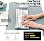 Wireless Keyboard and Mouse Combo, 110 Keys Full-Size Compact Computer Keyboards, Silent Click & 3-Level DPI Slim Mice, USB-C Charging, Thin Sleek Design for PC Laptop iMac/Mac MacBook Air/Pro