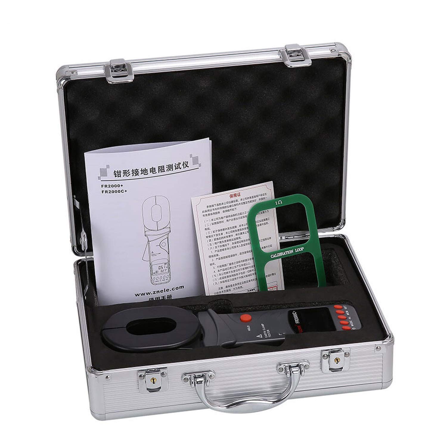 Resistencia FR2000 + -0.01-500ohm pinza en la Tierra/Loop/GEO tester/probador del metro de tierra Tierra