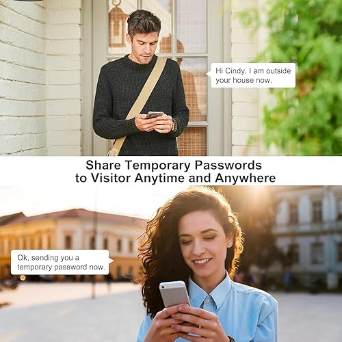 Miniatura 6 de WELOCK - Cerradura de seguridad inteligente, cerradura de puerta de entrada sin llave para puerta delantera, cerrojo de seguridad WiFi con teclado,