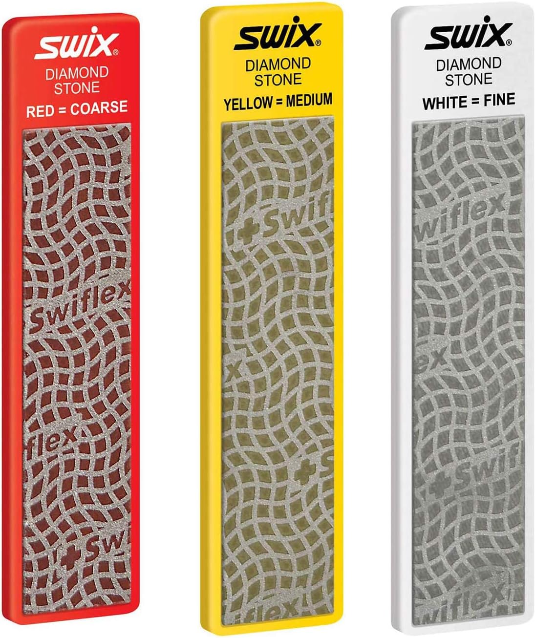 Swix 3Pack Diamond Sharpening Stones Coarse, Medium