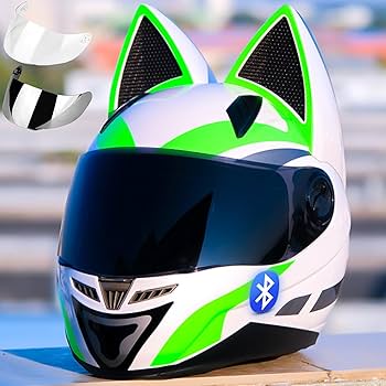 猫耳ヘルメット　フルフェイス Amazon.co.jp: 自転車用ヘルメット ゴーグルとお揃い (SI-1,XXL