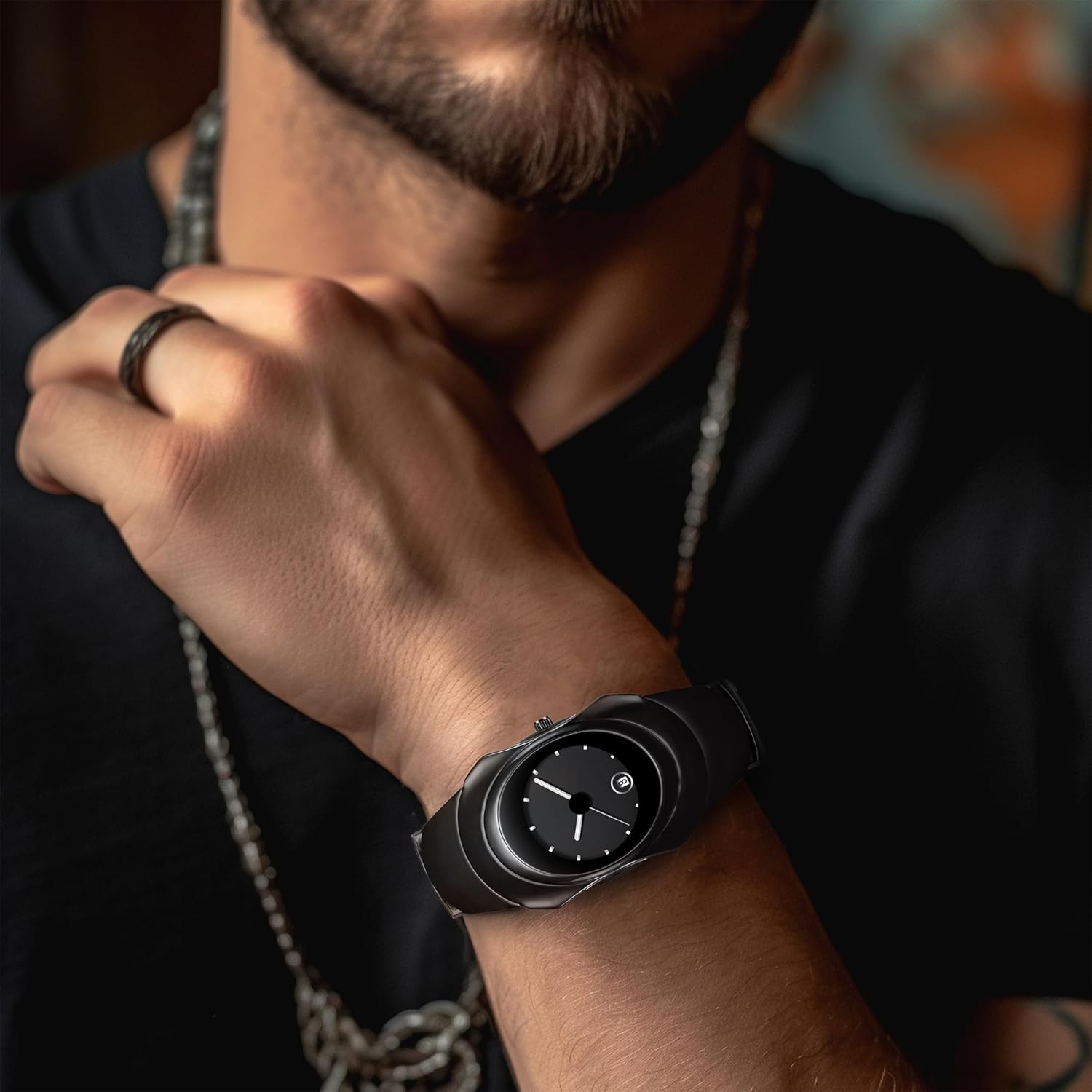 BARAMON Men's Fashion Watches Stylish Futuristic Collectible Unique Male Wristwatch Analog Quartz Clock Date Waterproof Watch for Men - Image 6