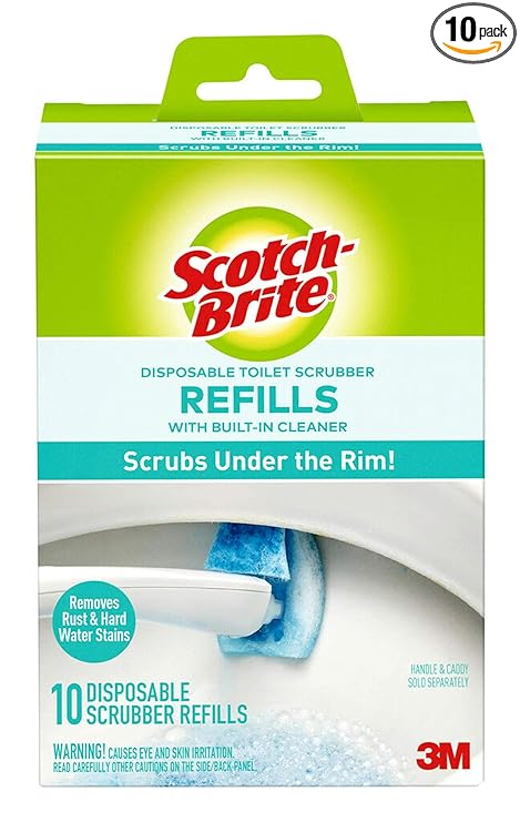Scotch-Brite Disposable Toilet Scrubber 10 Piece Refills