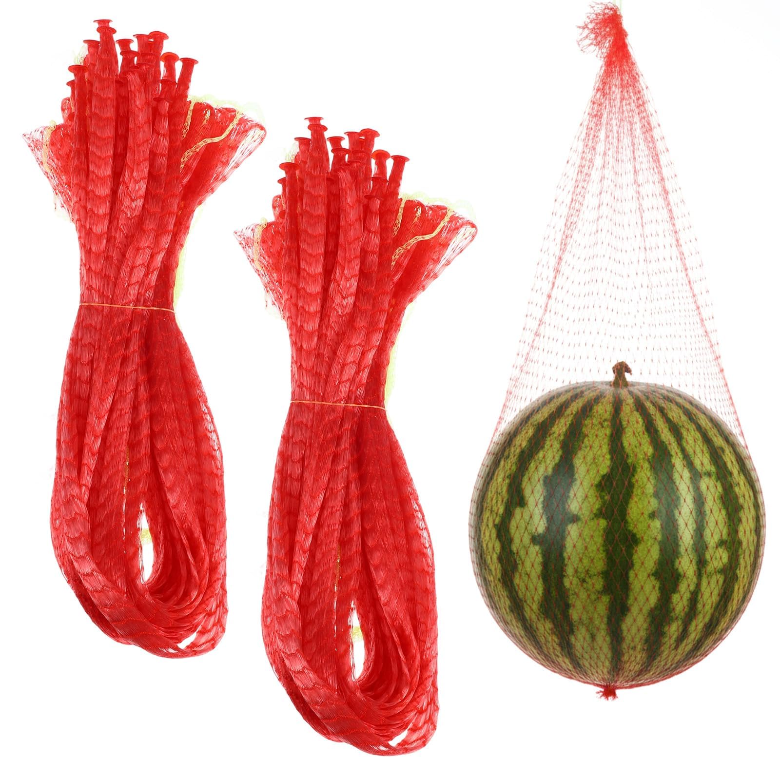 Fruit Hammock Melon Hammock 17 Inches Watermelon Nets for Watermelon Honeydew Melon Cucumbers Trellis Vertical Garden Grow (20, 50cm) — image 1