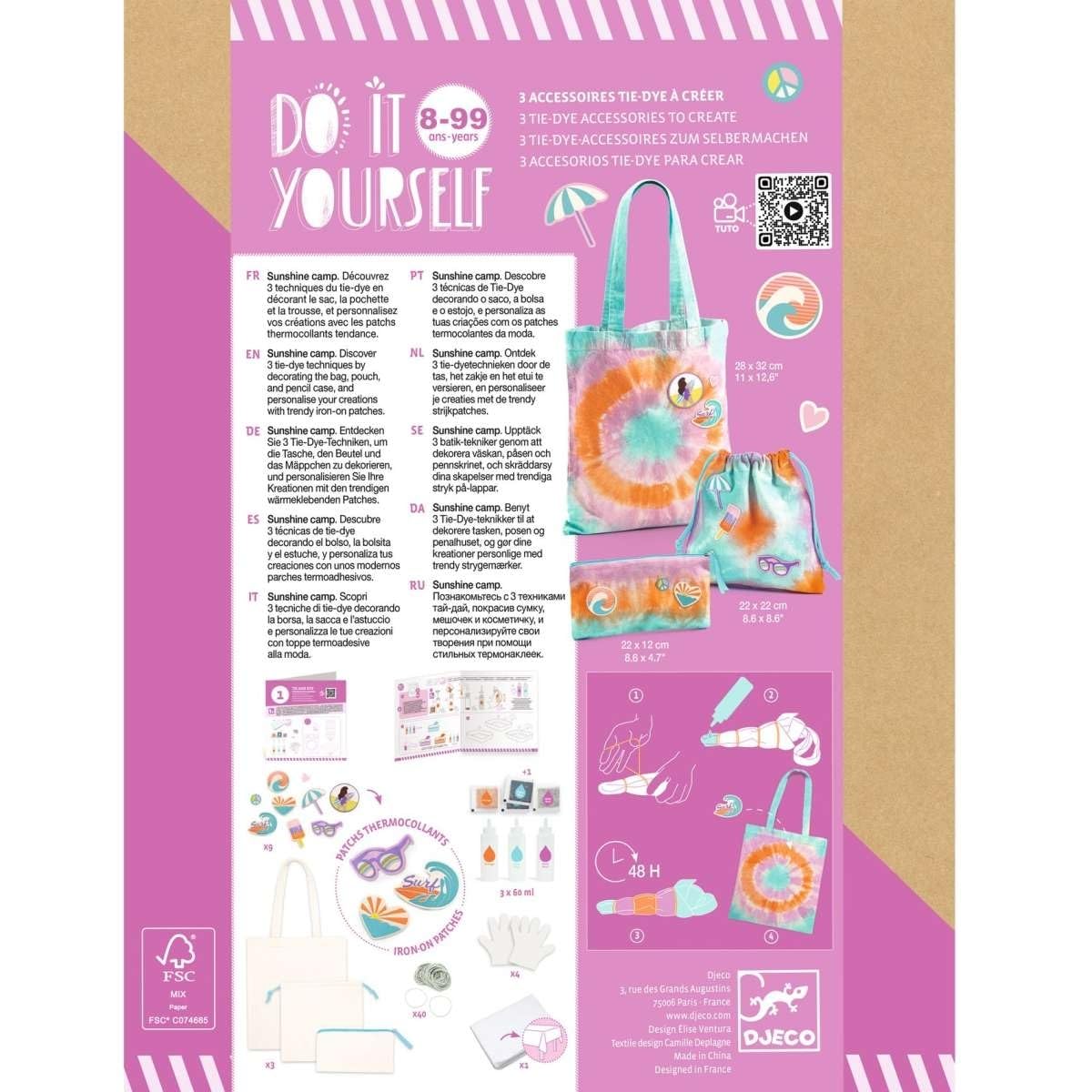 12 Stück Stoffbeutel Zum Bemalen - DIY Set Für Kinder Mit Stiften