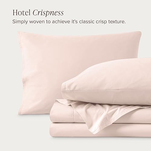 Miniatura 6 de Bare Home Juego de sábanas de 100 % algodón orgánico tamaño King, tejido percal vigoroso, ligero y transpirable, sábanas y fundas de almohada