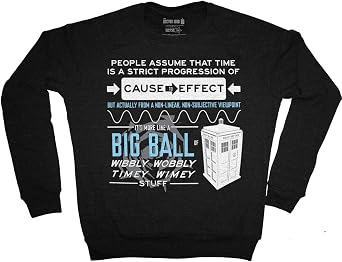 Doctor Who Wibbly Wobbly Quote Sweatshirt