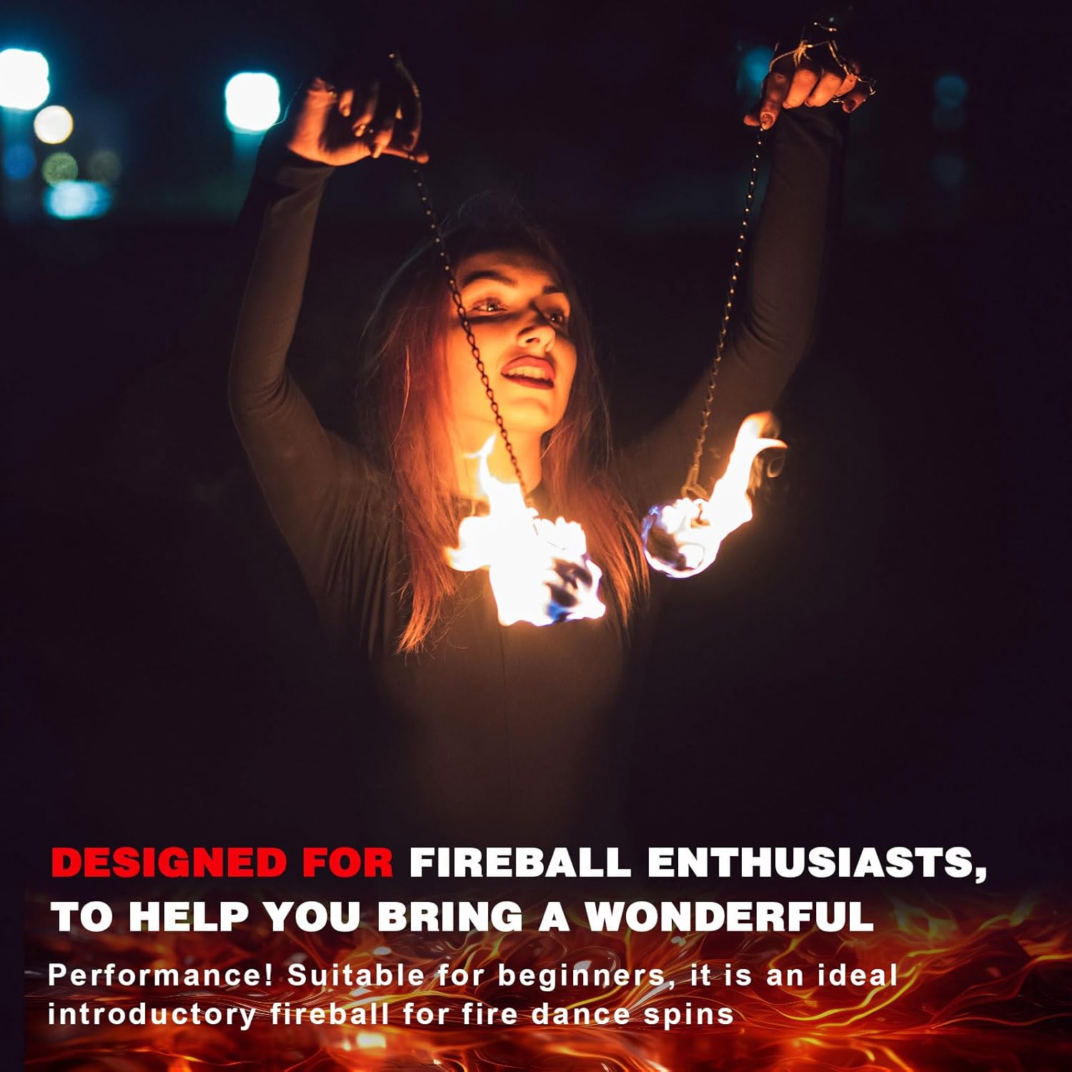 Shimeyao 3 Inch Replacement Fire Poi Rope Dart Head Woven Wick Aramid Fiber Fire Balls for Festivals Performances All Levels of Gamer Meteor Hammer Martial Arts Flow Spinning Circus Dance Prop