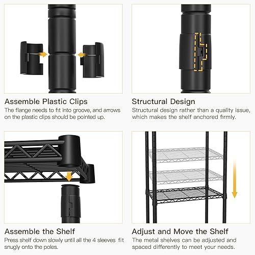 Miniatura 7 de Ulif U8 Mini Organizador de Almacenamiento para Cuarto de Lavandería, Estantes de Almacenamiento Sobre la Lavadora y Secadora para Organización de