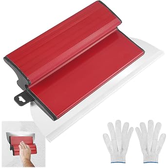 Surface spatula set bi-flexible blades 0.5 mm scraper stainless steel blade plastic handle for filler concrete drywall