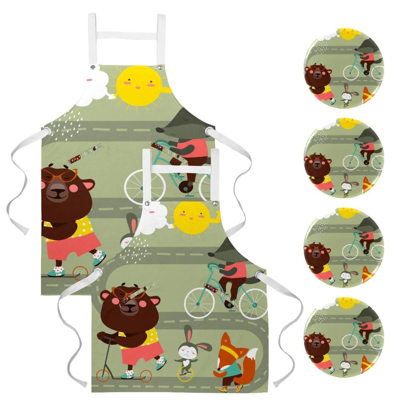 Tablier de cuisine pour nettoyage de la maison évitant les taches de graisse