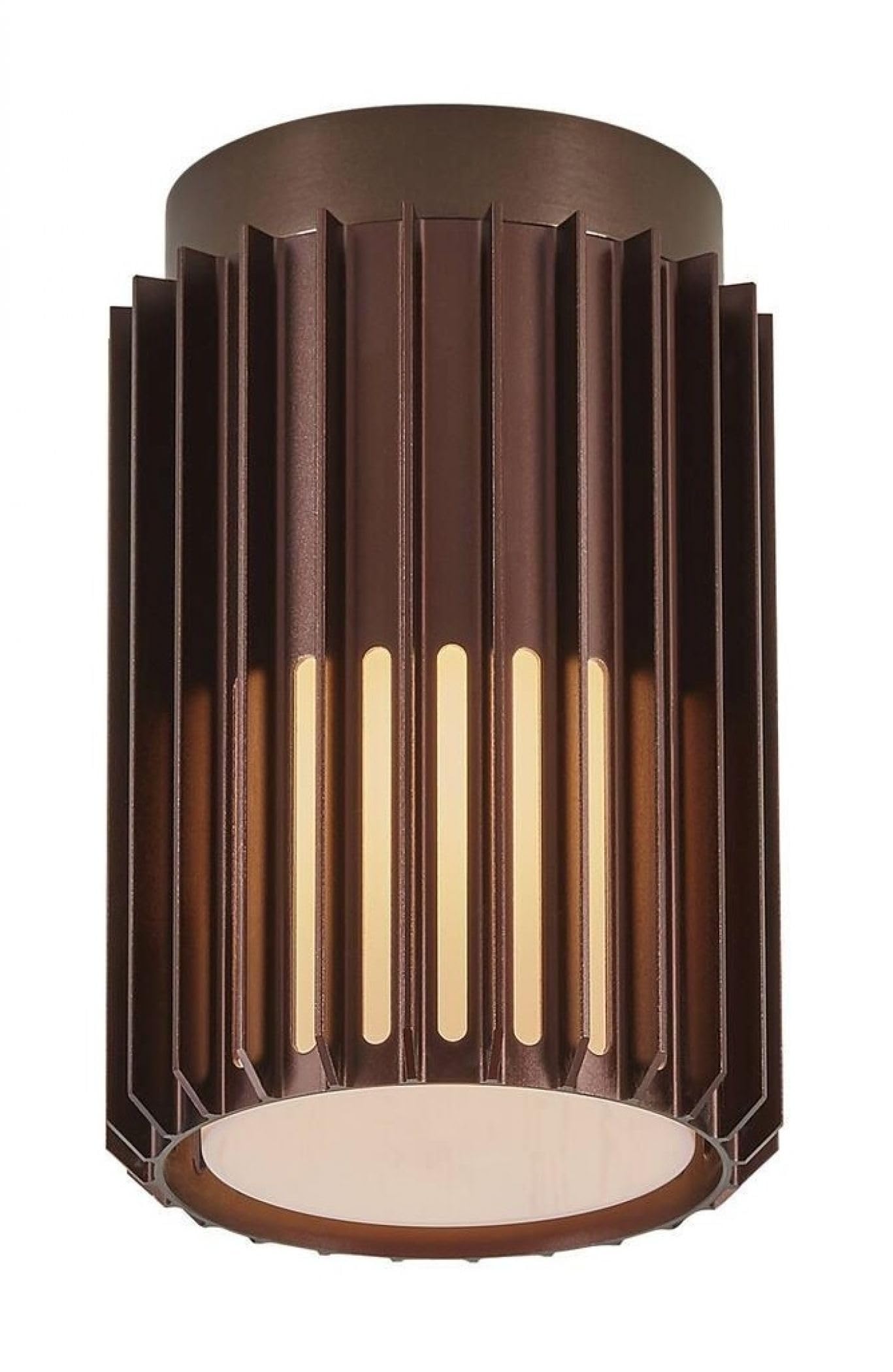 Nordlux Brown Aludra Outdoor Ceiling Light/Flush Mount Silver, E27 15W Mains Powered-Porch, Patio, Garden, Garage, Or Entrance. Ip54, Class 1 (Insulated) For Durability