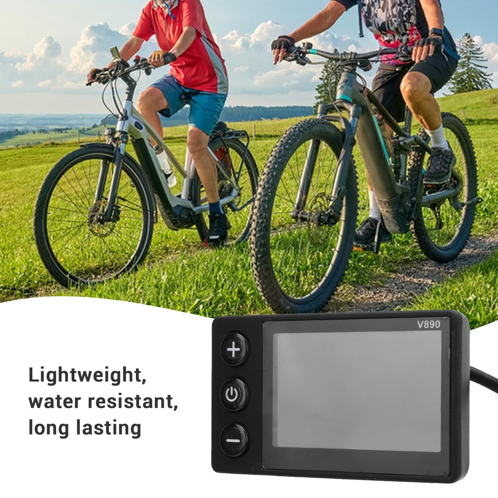 Display LCD per bici elettrica 5P e 2P Universale Misura 24V 36V 48V 60V Display LCD Misuratore V890 Schermo a colori
