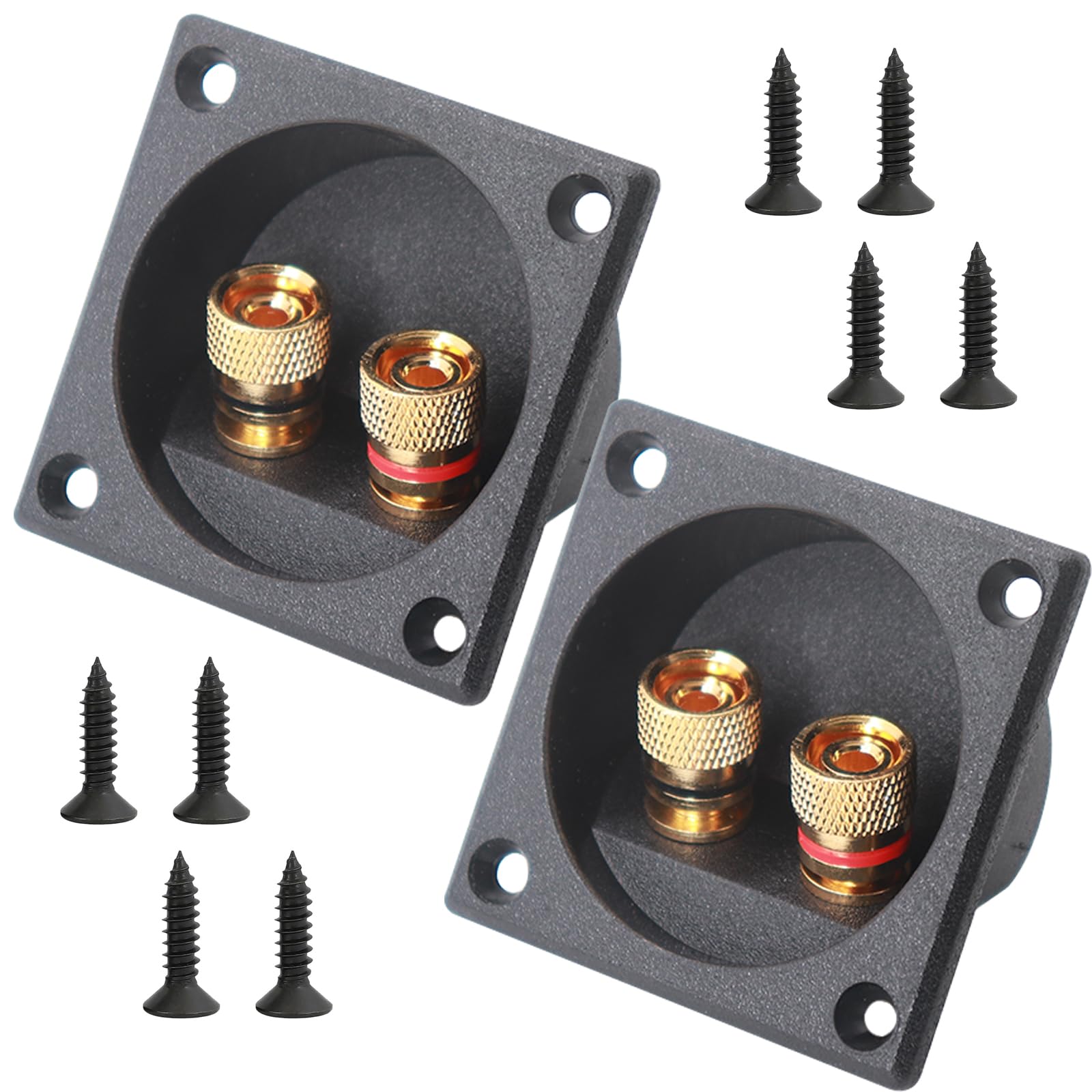 Amazon | バナナプラグとネジ式バインディングポストサブウーファー