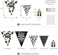 Vista 3 de Big Dot of Happiness 30 Piece Hello College - Graduation Party Pennant Triangle Banner