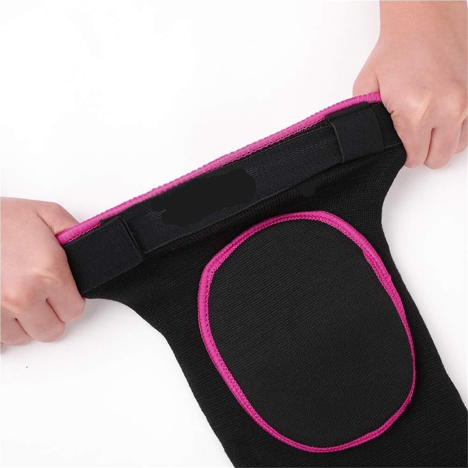 Rodillera Rodilleras con Esponja, Antideslizantes y anticolisión, adecuadas for Andar en Bicicleta y Correr Rodilleras Trabajo(Black-Knee Pads,Large)