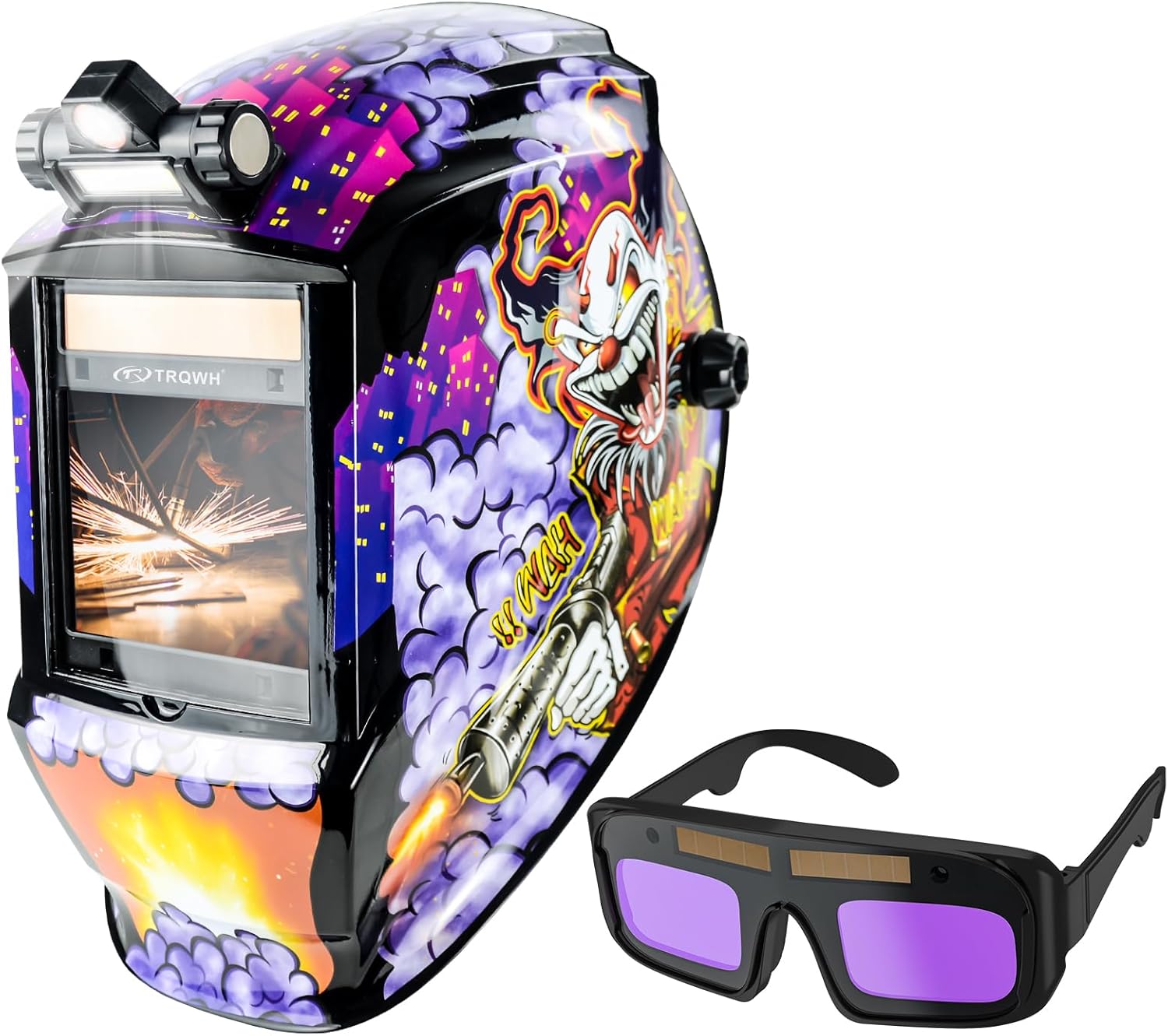 TRQWH Welding Helmet Auto Darkening & Welding Glasses Auto Darkening