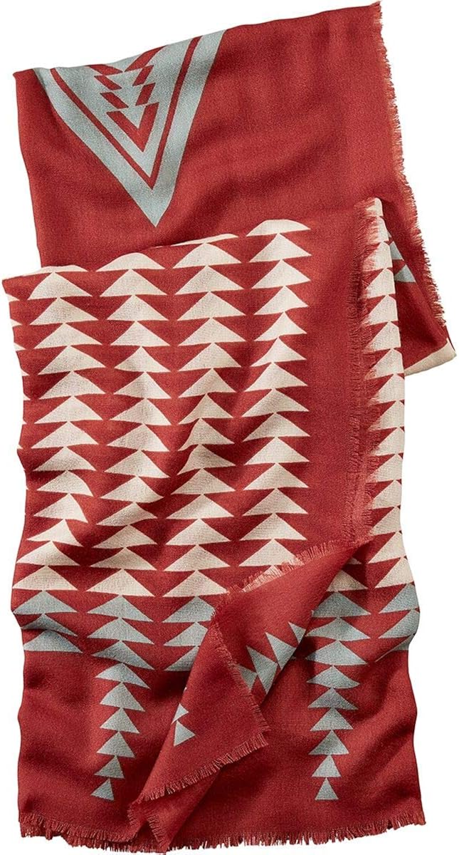 Pendleton Women's Oversized Featherweight Wool Scarf, Harding Brick, One Size at  Women’s Clothing store
