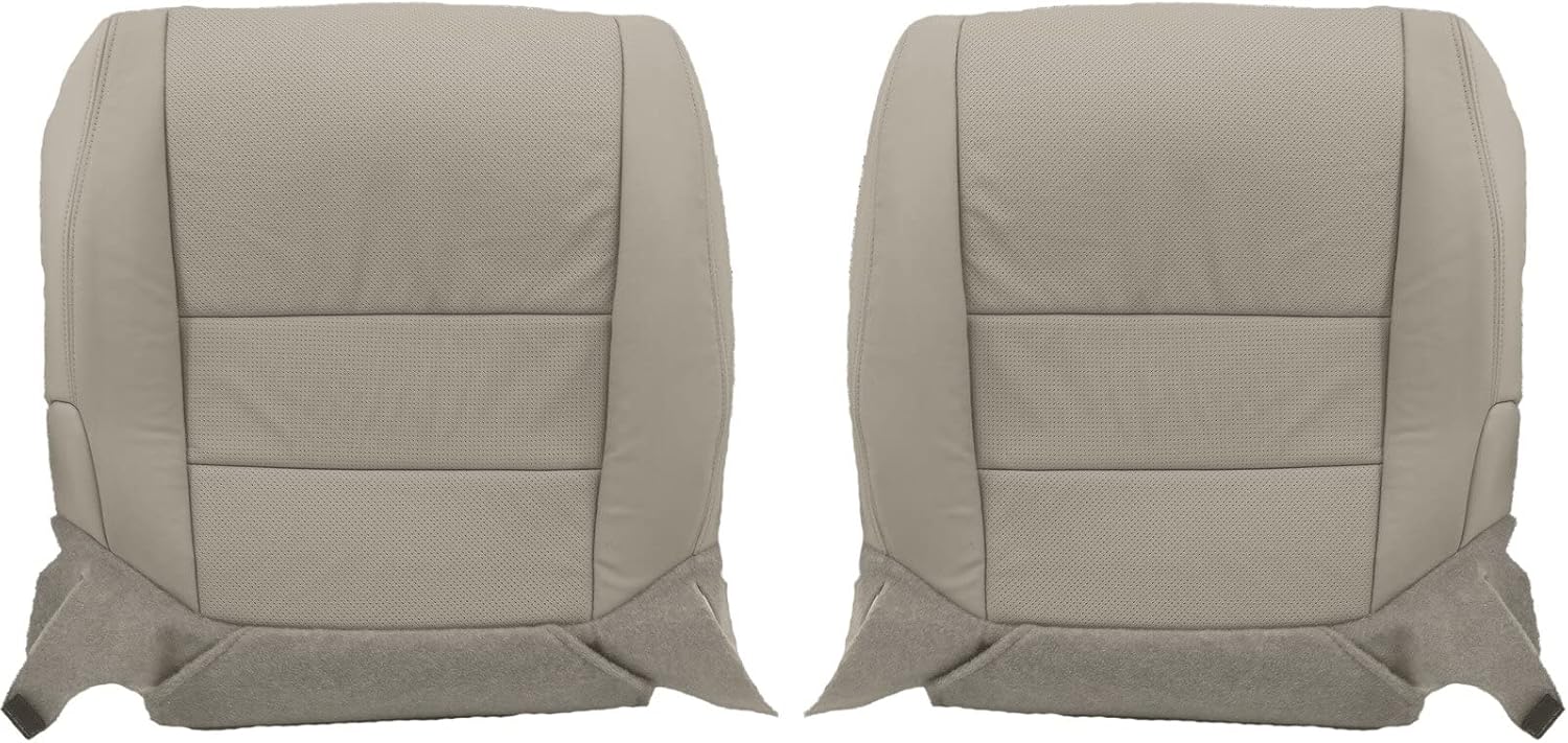 for 2004 2005 06 07 08 for Acura TL Driver Passenger Bottom Leather Seat Cover Gray