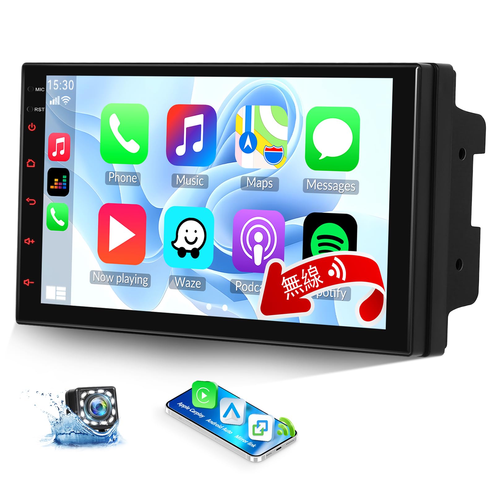 7インチ carplay カーナビ YouTube視聴 多機能カーオーディオ Amazon.co.jp: AUOMETO 7インチ カーナビ 2DIN カーオーディオ 無線