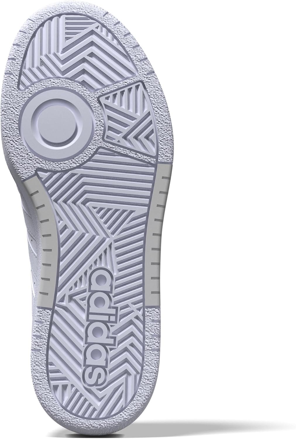 adidas Women's Hoops 3.0 Bold Basketball Sneaker 10.5 White/White/Dash Grey image 3 of 4 B0BZ5DNMYP