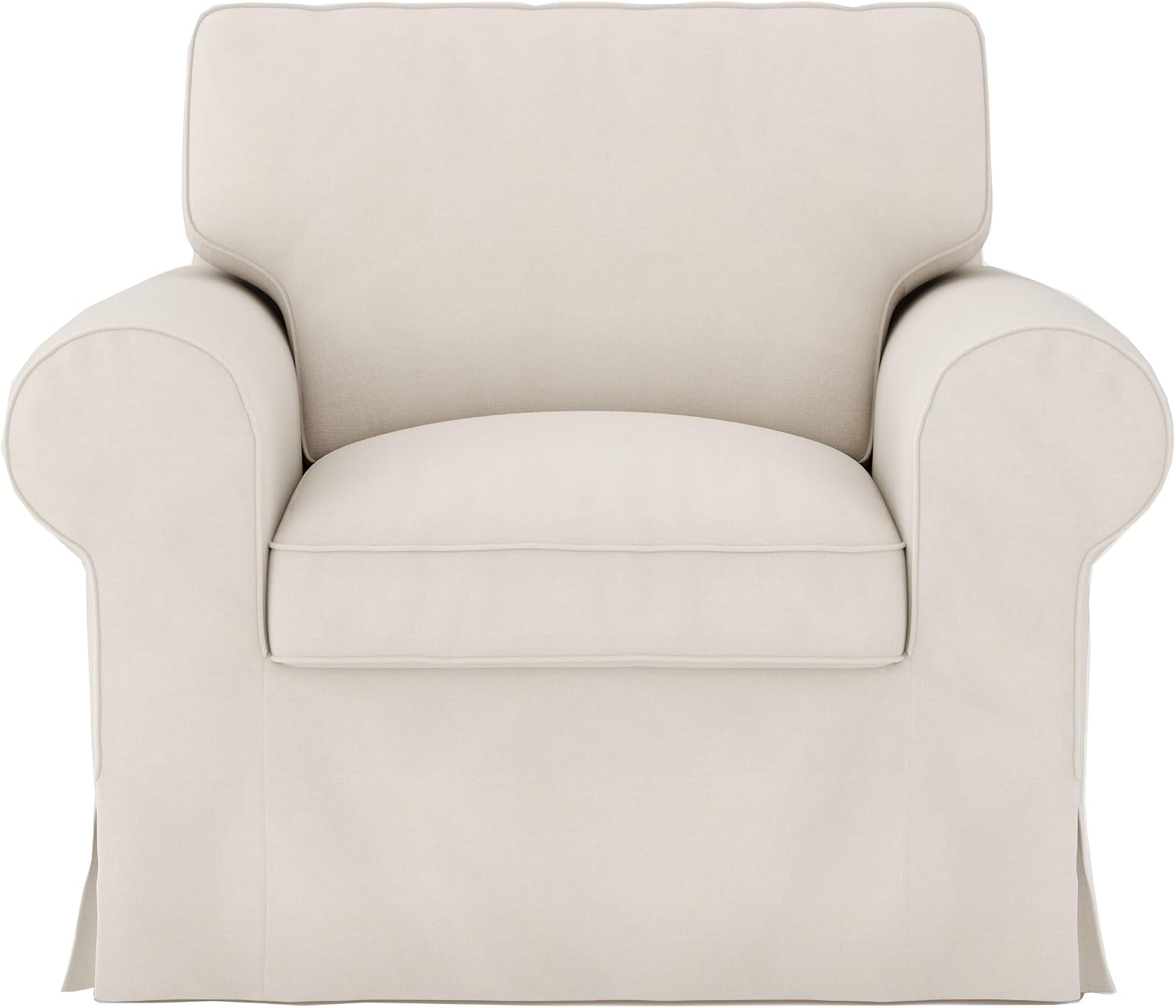 Ektorp Armchair Cover for The IKEA Ektorp Chair Slipcover Replacement,Couch Cover Not Include The Sofa Body, Beige