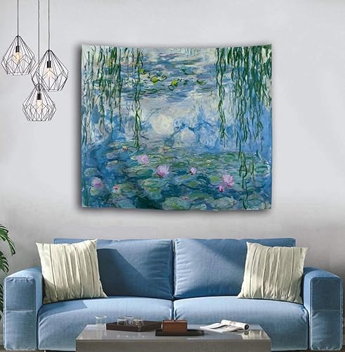 Miniatura 2 de WIHVE - Tapiz para colgar en la pared, de diseño floral bohemio, hippie, psicodélico, étnico, decorativo, de tela para dormitorio, decoración del