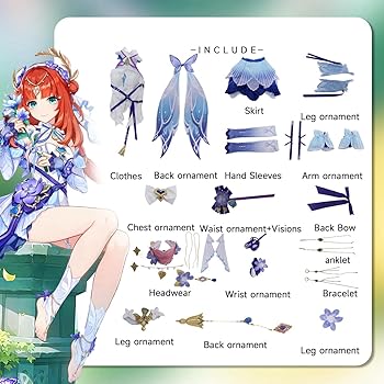 原神 ニィロウ　コスプレフルセット 衣装Sサイズ ウィッグ 靴 Amazon.co.jp: [Catanzaro] ニィロウ コスプレ衣装 セット 原神